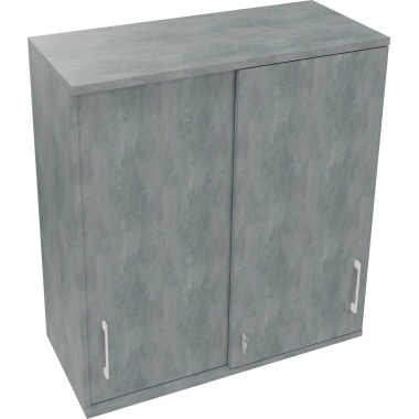 Aufsatz Schiebetürenschrank 3OH B1000xT442xH1088mm Beton hell