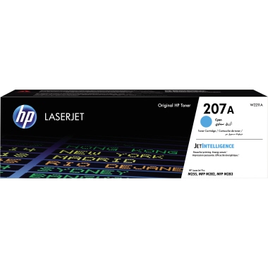 HP Toner W2211A 207A 1.250 Seiten cyan