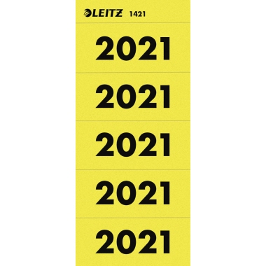 Leitz Inhaltsschild 2021 14210015 gelb 100 Stück