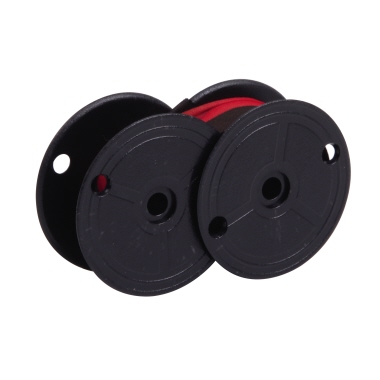 Tischrechnerfarbband S51 FBS Seide schwarz/rot