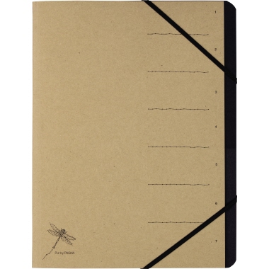 PAGNA Ordnungsmappe Pur 40060-11 7Fächer natur