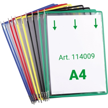 Tarifold Sichttafel 114009 DIN A4 sortiert 10 Stück