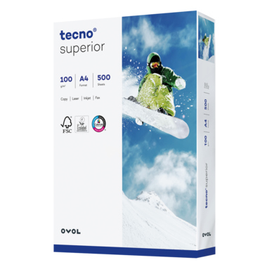inapa tecno Kopierpapier Superior 88322187 A4 100g 500 Blatt