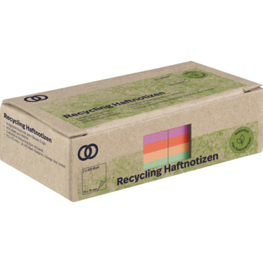 Soennecken Haftnotiz oeco 5873 RC 75x75mm 400Bl. sort. 2St.