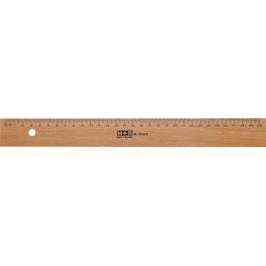 M+R Lineal 19300000 30cm Holz Metalleinlage