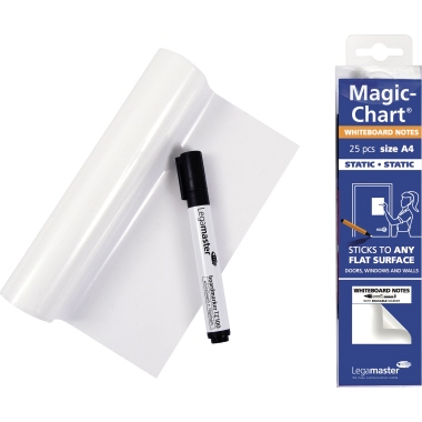 Legamaster Flipchartfolie Magic 7-159100-A4 blanko 25 Stück