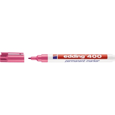 edding Permanentmarker 400 4-400009 1mm nachfüllbar Rundspitze rosa