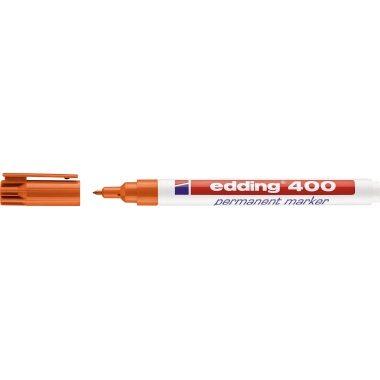 edding Permanentmarker 400 4-400006 1mm nachfüllbar Rundspitze orange