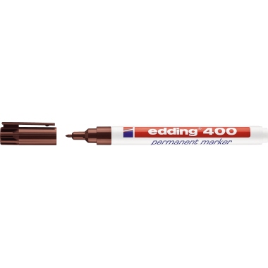 edding Permanentmarker 400 4-400007 1mm nachfüllbar Rundspitze braun