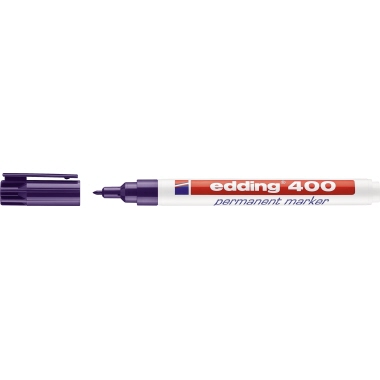edding Permanentmarker 400 4-400008 1mm nachfüllbar Rundspitze violett