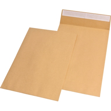 MAILmedia Faltenversandtasche 30007039 C4 ohne Fenster Haftklebung braun 100 Stück