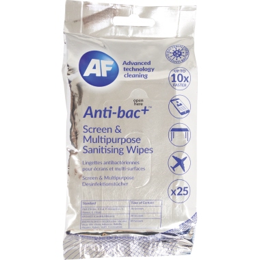 AF Reinigungstuch Anti-bac+ ABTW025P 25 Stück