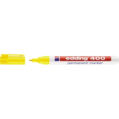 edding Permanentmarker 400 4-400005 1mm nachfüllbar Rundspitze gelb