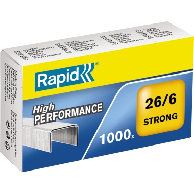 Rapid Heftklammern 26/6 Strong 1M 24861400 verzinkt 1.000 Stück