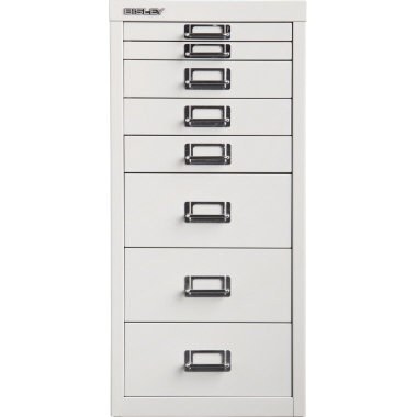 Bisley Schubladenschrank L298645 8Schubfächer lichtgrau