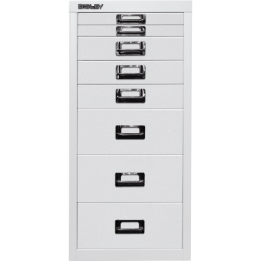 Bisley Schubladenschrank L298696 8Schubfächer verkehrsweiß