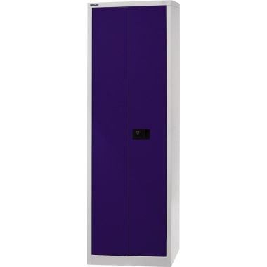 Bisley Flügeltürenschrank Universal E782AAG505 Garderobe lichtgrau/blau