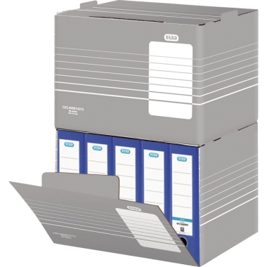 ELBA Archivbox tric 400014215 DIN A4 455x355x320mm Pappe gr/ws