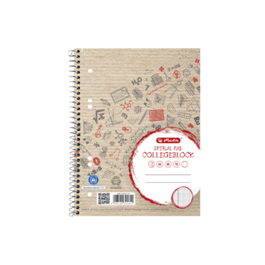 Landre Collegeblock 100050114 DIN A5 mit Rand 80Blatt kariert