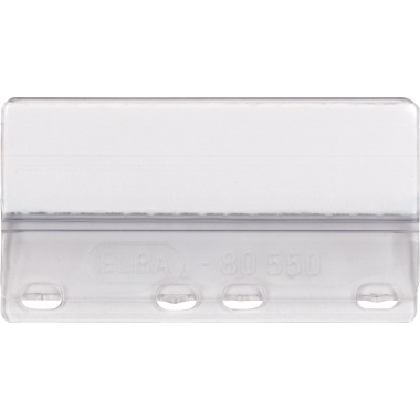 ELBA Vollsichtreiter 100552031 3zeilig 50x75mm transparent 50 Stück