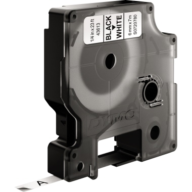 DYMO Schriftbandkassette D1 S0720780 6mmx7m schwarz auf weiß