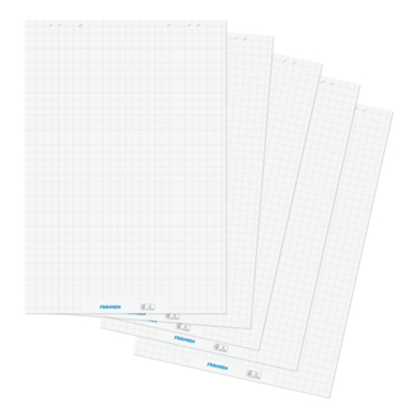 Franken Flipchartblock F2130 98x68cm 20Blatt kariert/blanko 5St.