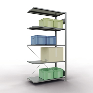 SCHULTE Regal MULTIplus150 12755 Anbauregal 2.000x1.000x500mm 5Böden verzinkt