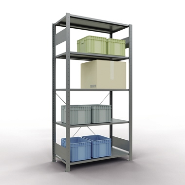 SCHULTE Regal MULTIplus150 12750 Grundregal 2.000x1.000x500mm 5Böden verzinkt