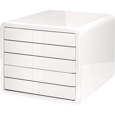 HAN Schubladenbox i-Box 1551-12 DIN C4 5Schubfächer weiß