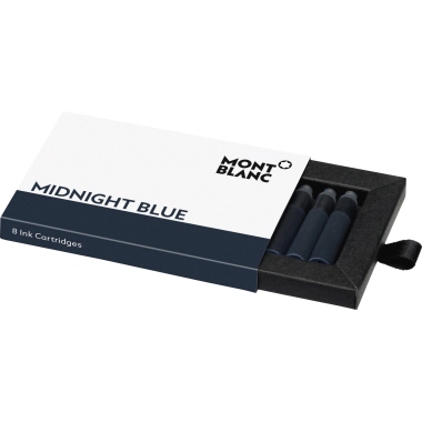 Montblanc Tintenpatrone 128199 mitternachtsblau 8 Stück