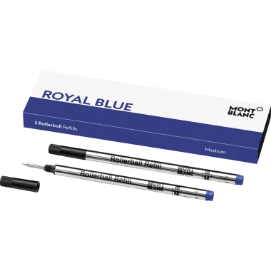 Montblanc Tintenrollermine 128233 royal blue M blau 2 Stück