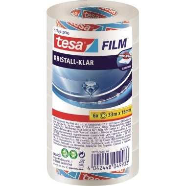 tesa Klebefilm 57726-00000-01 15mmx33m kristallklar 6 Stück