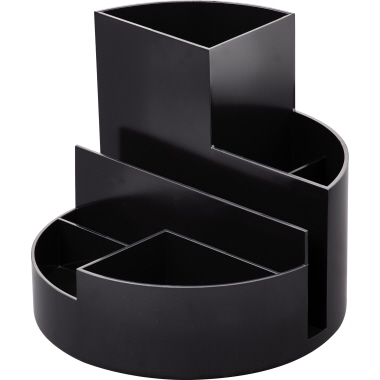 MAUL Stifteköcher MAULrundbox Recycling 4117690.ECO 6Fächer sw