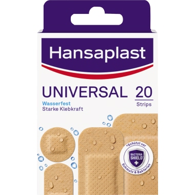 Hansaplast Pflasterstrip UNIVERSAL 1009266 4Größen 20 Stück