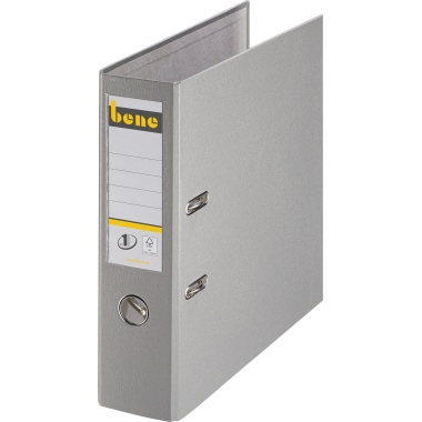 Bene Ordner 291400 grau DIN A4 80mm PP grau