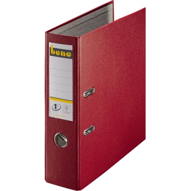 Bene Ordner 291400 rot DIN A4 80mm PP rot