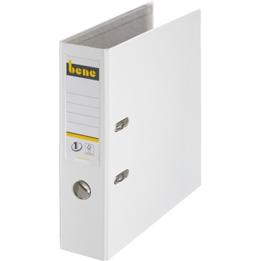 Bene Ordner 291400 weiß DIN A4 80mm PP weiß