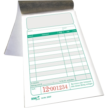 RNK Kassenblock 2952F 100x150mm 2x50Blatt