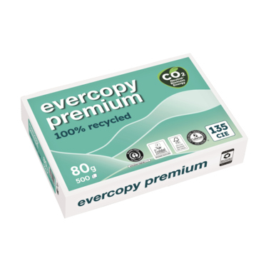 Clairefontaine Kopierpapier evercopy premium Recycling 1902C A4 weiß 500 Blatt