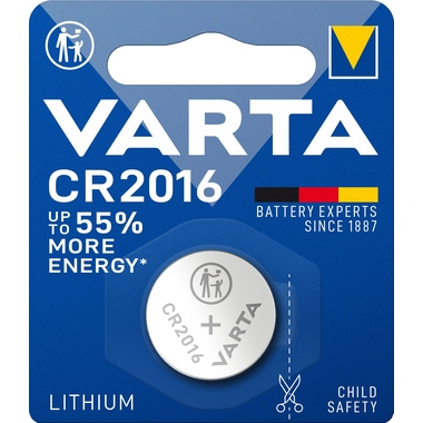 Varta Knopfzelle 06016101401 CR2016 3V 90mAh Lithium