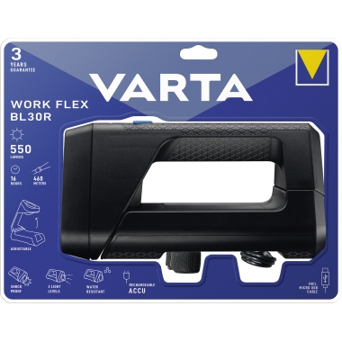 Varta Arbeitsleuchte Work Flex blau 30 R 18684101401