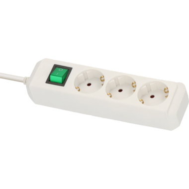 brennenstuhl Steckdosenleiste Eco- Line 1152320015 Schalter 3fach weiß