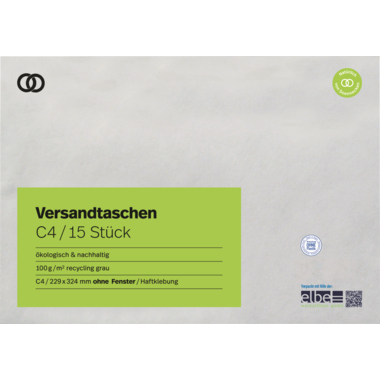 Soennecken Versandtasche oeco 2940 C4 ohne Fenster haftklebend 15St.