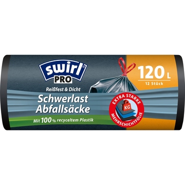 Swirl Schwerlast-Abfallsack 215775 Profi 120l 12 Stück