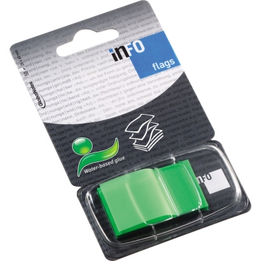 InFO Flags Heftstreifen 7727-99 25x43mm 50Streifen grün