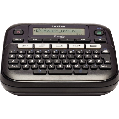 P-touch Beschriftungsgerät PTD210VPZG1 TZe-Bänder 3,5/6/9/12mm
