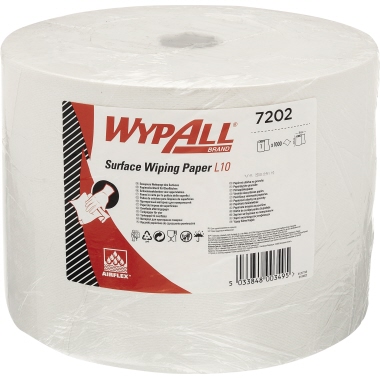 WYPALL Wischtuch L10 7202 1lagig 24x38cm 1.000Bl. weiß