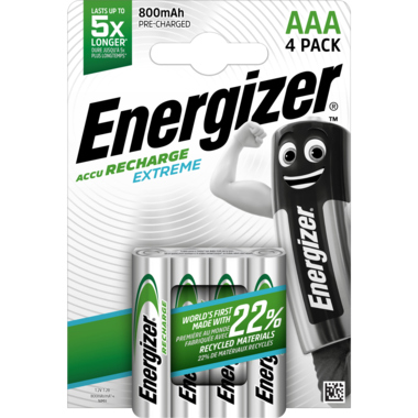 Energizer Akku Recharge Extreme E300624400 AAA/HR3 4 Stück
