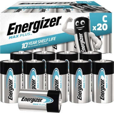 Energizer Batterie Max Plus E301324104 C/Baby/LR14 20 St.