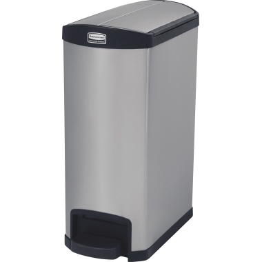 Rubbermaid Tretabfalleimer Slim Jim 1901993 Pedal seitlich Metall 50l
